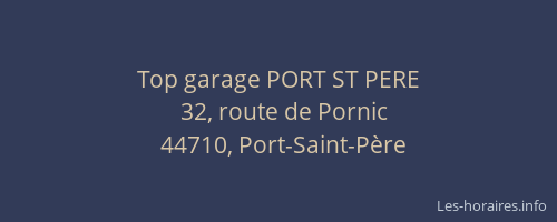 Top garage PORT ST PERE