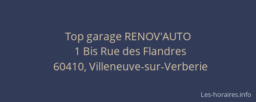 Top garage RENOV'AUTO