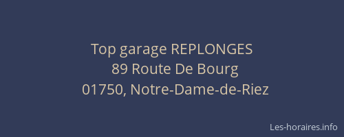 Top garage REPLONGES