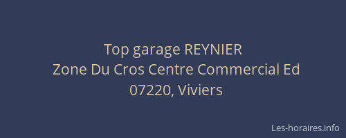 Top garage REYNIER