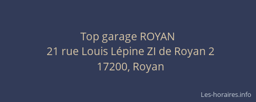 Top garage ROYAN