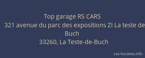Top garage RS CARS