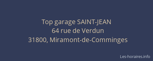 Top garage SAINT-JEAN