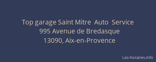 Top garage Saint Mitre  Auto  Service