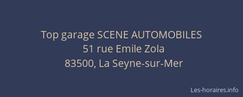 Top garage SCENE AUTOMOBILES