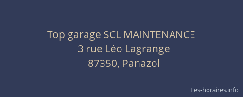 Top garage SCL MAINTENANCE