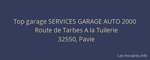 Top garage SERVICES GARAGE AUTO 2000