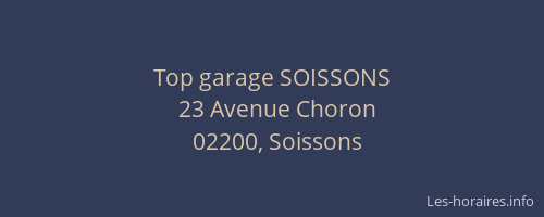 Top garage SOISSONS