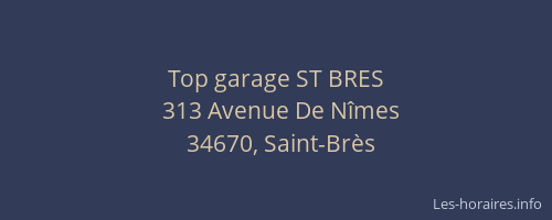 Top garage ST BRES