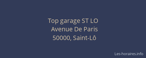 Top garage ST LO