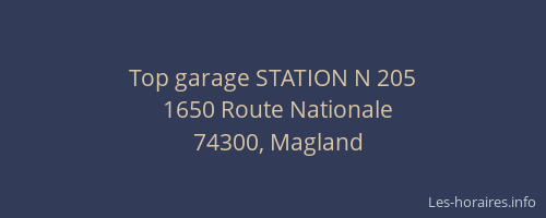 Top garage STATION N 205