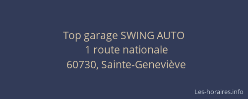 Top garage SWING AUTO