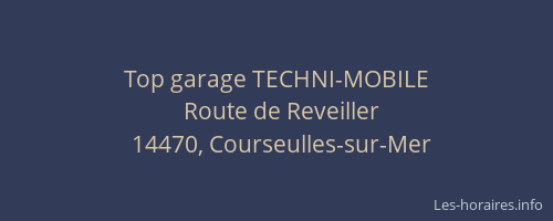 Top garage TECHNI-MOBILE