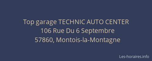 Top garage TECHNIC AUTO CENTER