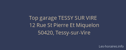 Top garage TESSY SUR VIRE