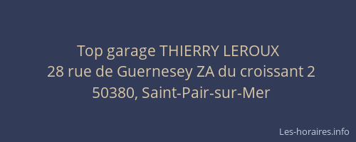 Top garage THIERRY LEROUX
