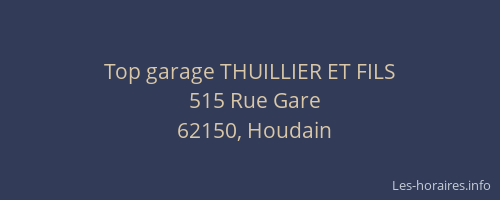 Top garage THUILLIER ET FILS
