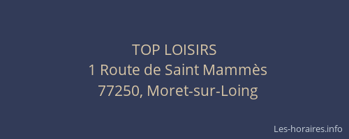 TOP LOISIRS