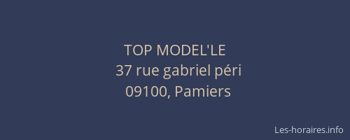 TOP MODEL'LE