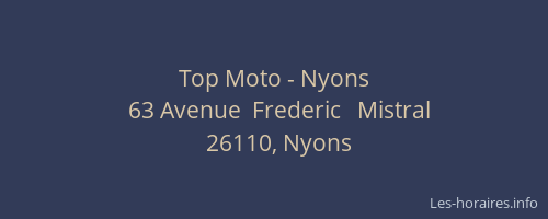 Top Moto - Nyons