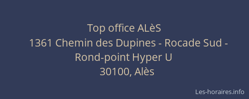 Top office AL&egrave;S