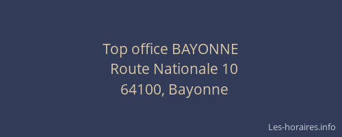 Top office BAYONNE