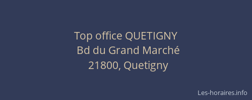 Top office QUETIGNY