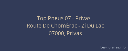 Top Pneus 07 - Privas