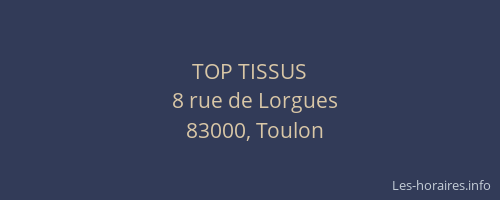 TOP TISSUS