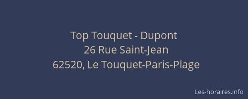 Top Touquet - Dupont