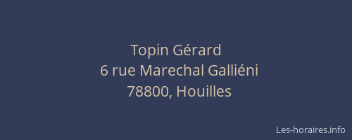 Topin G&eacute;rard