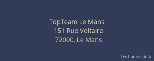 TopTeam Le Mans