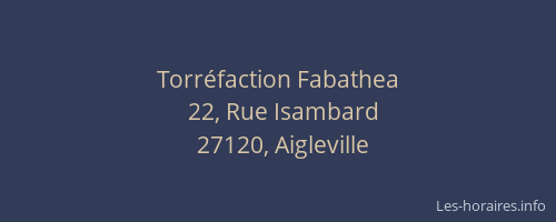 Torr&eacute;faction Fabathea