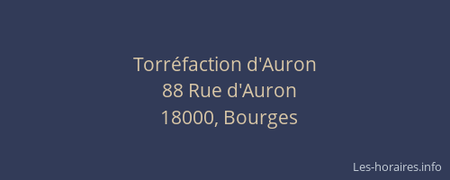 Torréfaction d'Auron