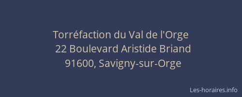 Torréfaction du Val de l'Orge