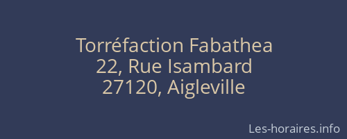 Torréfaction Fabathea