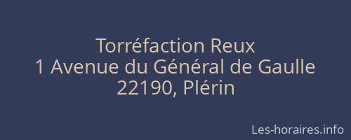 Torréfaction Reux