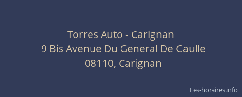 Torres Auto - Carignan