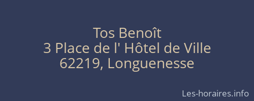 Tos Benoît