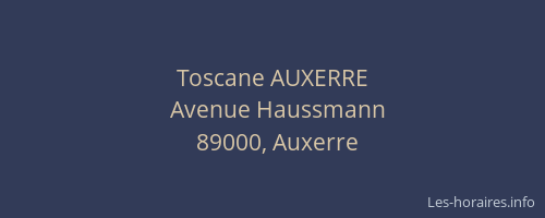 Toscane AUXERRE