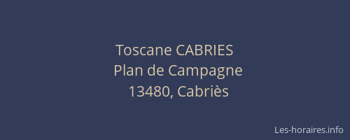 Toscane CABRIES