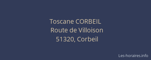 Toscane CORBEIL