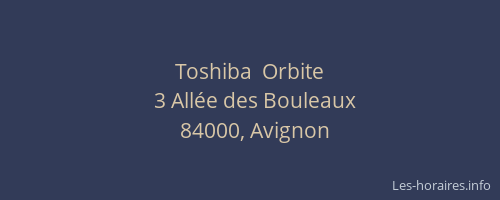 Toshiba  Orbite