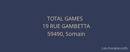 TOTAL GAMES
