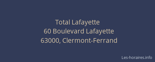 Total Lafayette