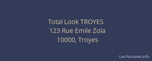 Total Look TROYES
