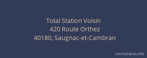 Total Station Voisin