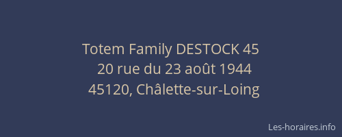Totem Family DESTOCK 45