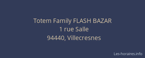 Totem Family FLASH BAZAR