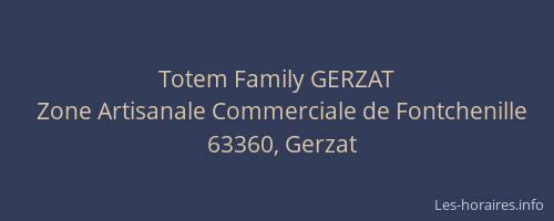 Totem Family GERZAT